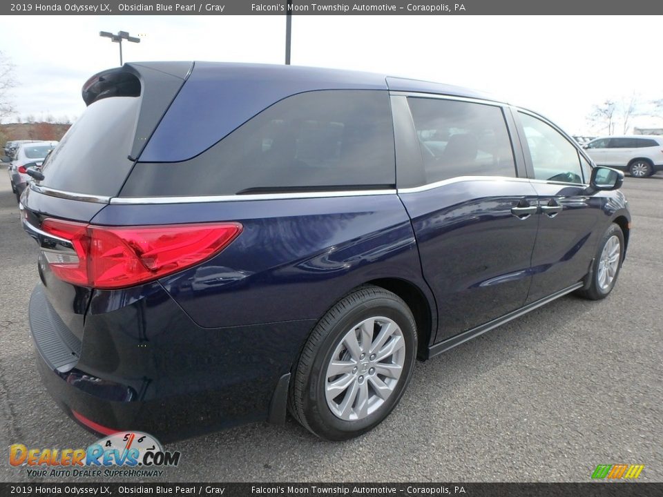 2019 Honda Odyssey LX Obsidian Blue Pearl / Gray Photo #4