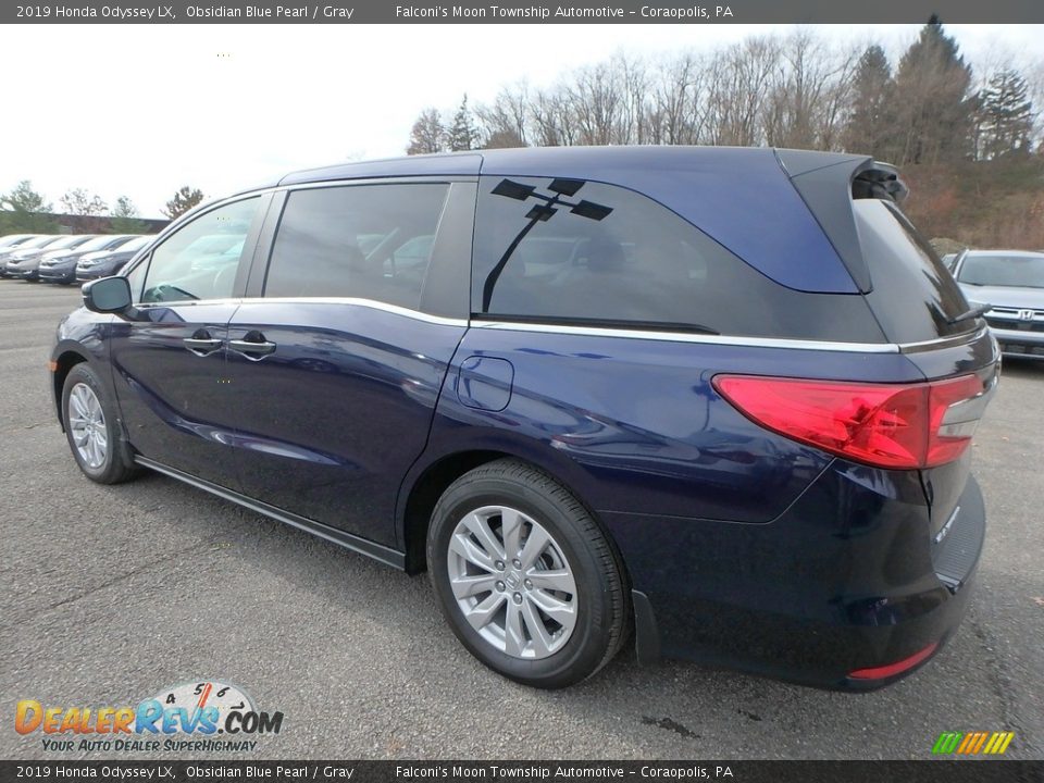 2019 Honda Odyssey LX Obsidian Blue Pearl / Gray Photo #6