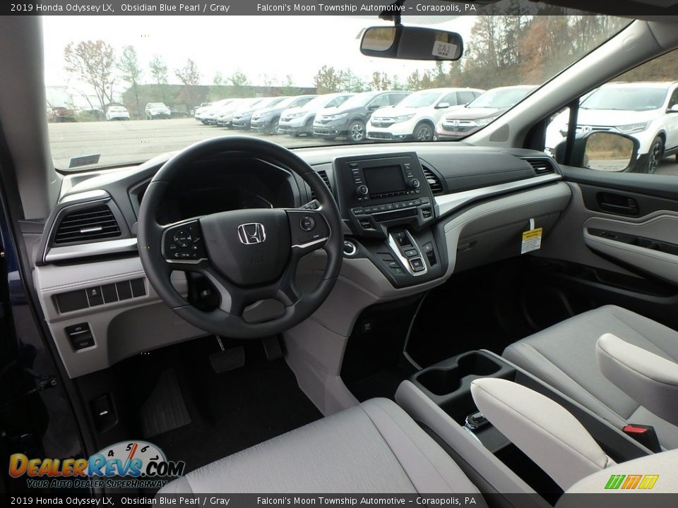 2019 Honda Odyssey LX Obsidian Blue Pearl / Gray Photo #10