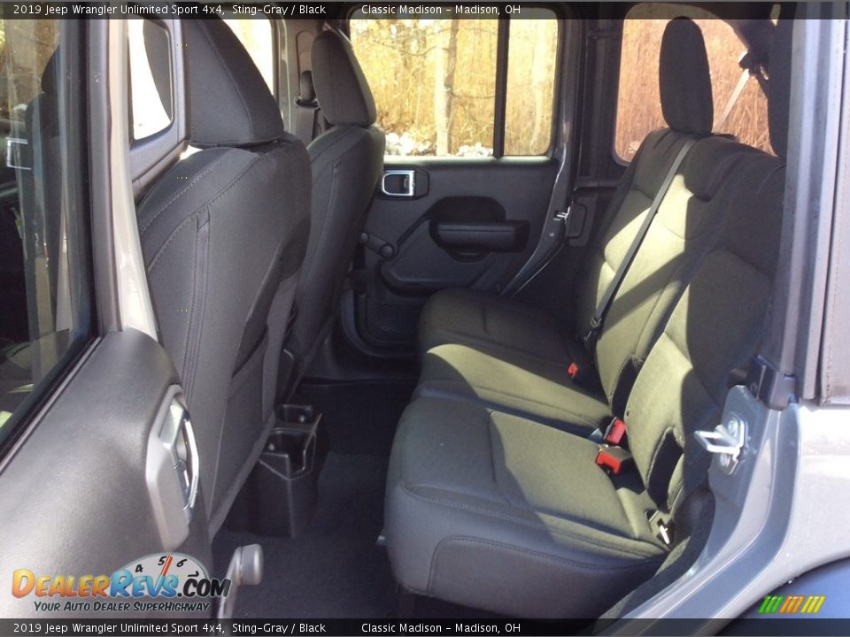 Rear Seat of 2019 Jeep Wrangler Unlimited Sport 4x4 Photo #15