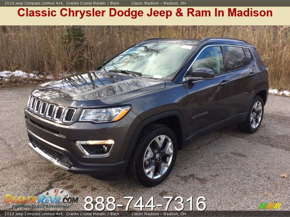 2019 Jeep Compass Limited 4x4 Granite Crystal Metallic / Black Photo #1