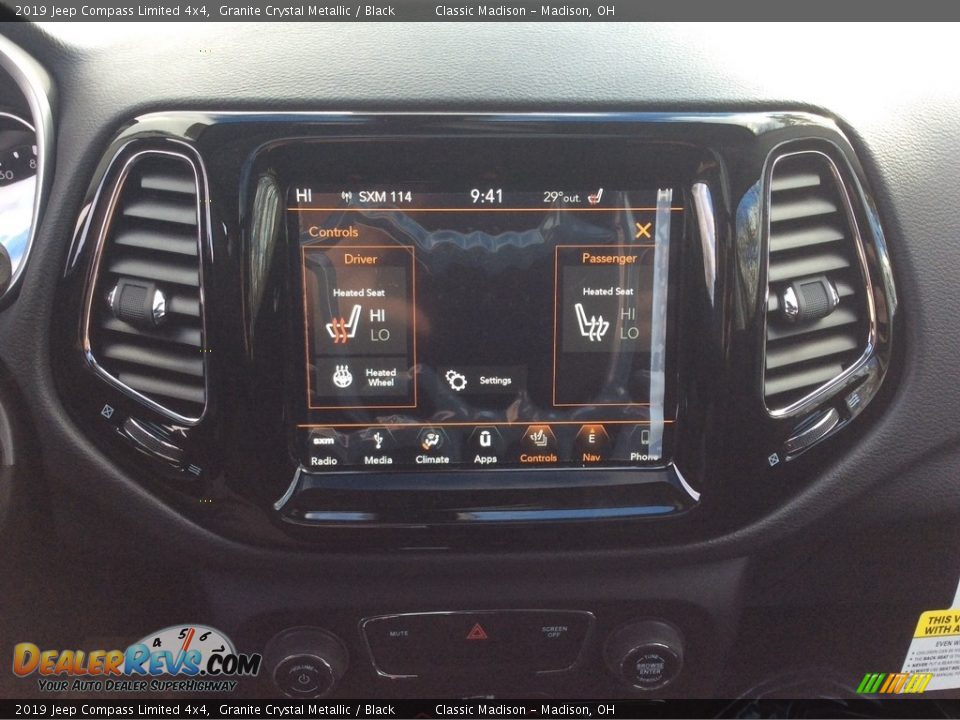 2019 Jeep Compass Limited 4x4 Granite Crystal Metallic / Black Photo #14