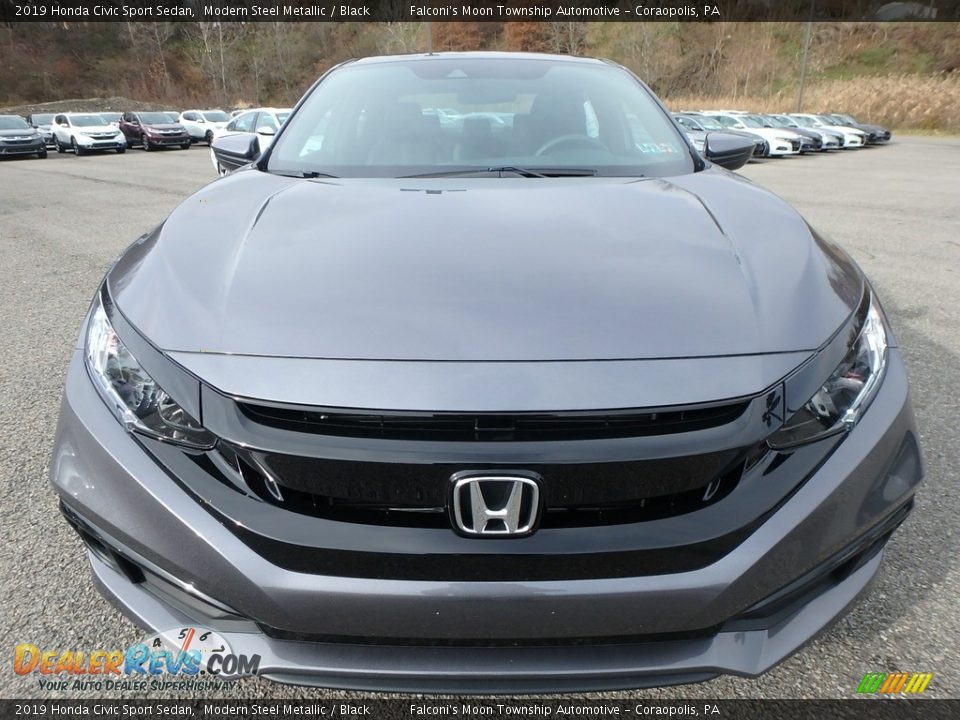 2019 Honda Civic Sport Sedan Modern Steel Metallic / Black Photo #2