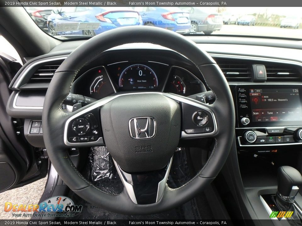 2019 Honda Civic Sport Sedan Steering Wheel Photo #13