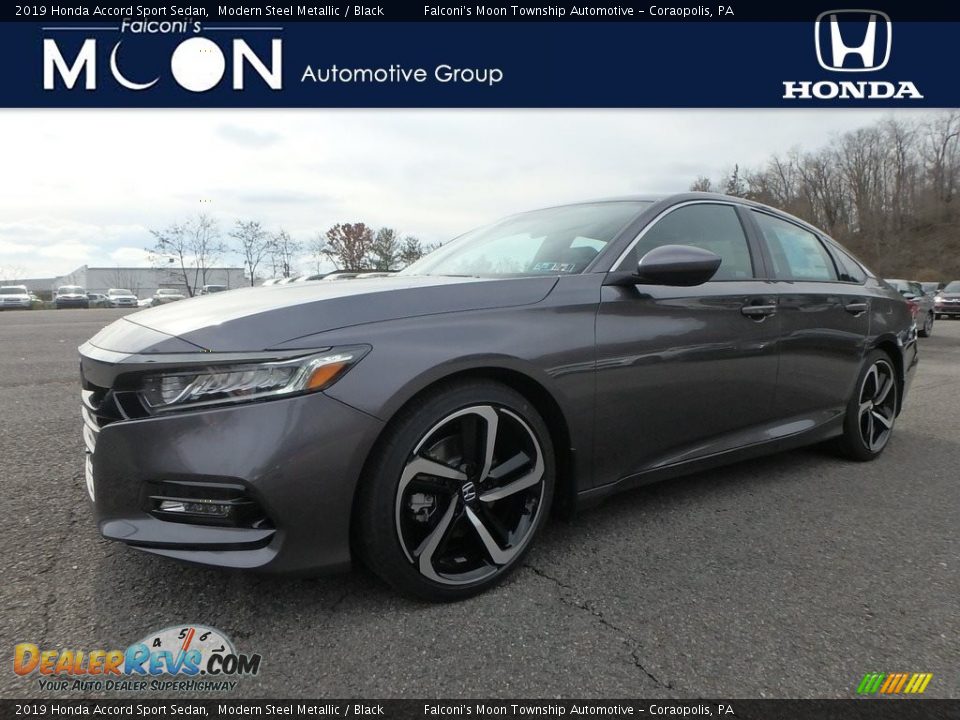 2019 Honda Accord Sport Sedan Modern Steel Metallic / Black Photo #1