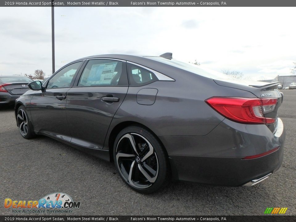 2019 Honda Accord Sport Sedan Modern Steel Metallic / Black Photo #6
