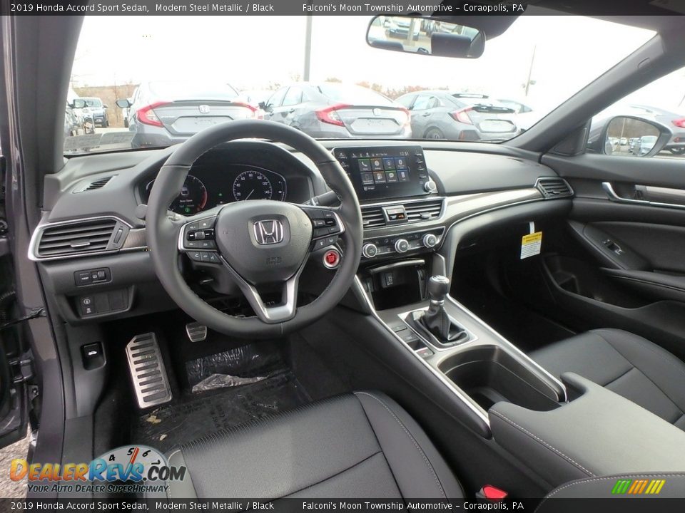 Black Interior - 2019 Honda Accord Sport Sedan Photo #10