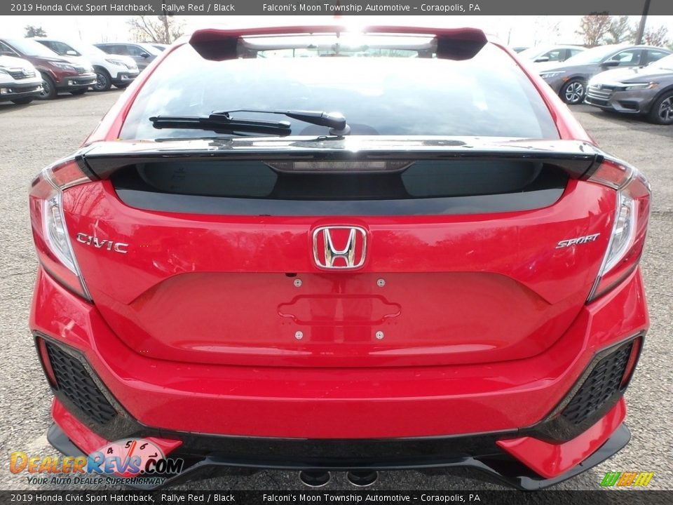 2019 Honda Civic Sport Hatchback Rallye Red / Black Photo #5