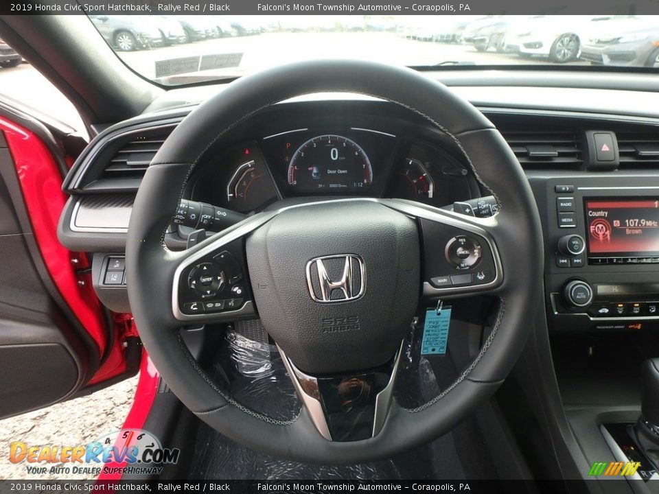2019 Honda Civic Sport Hatchback Steering Wheel Photo #13