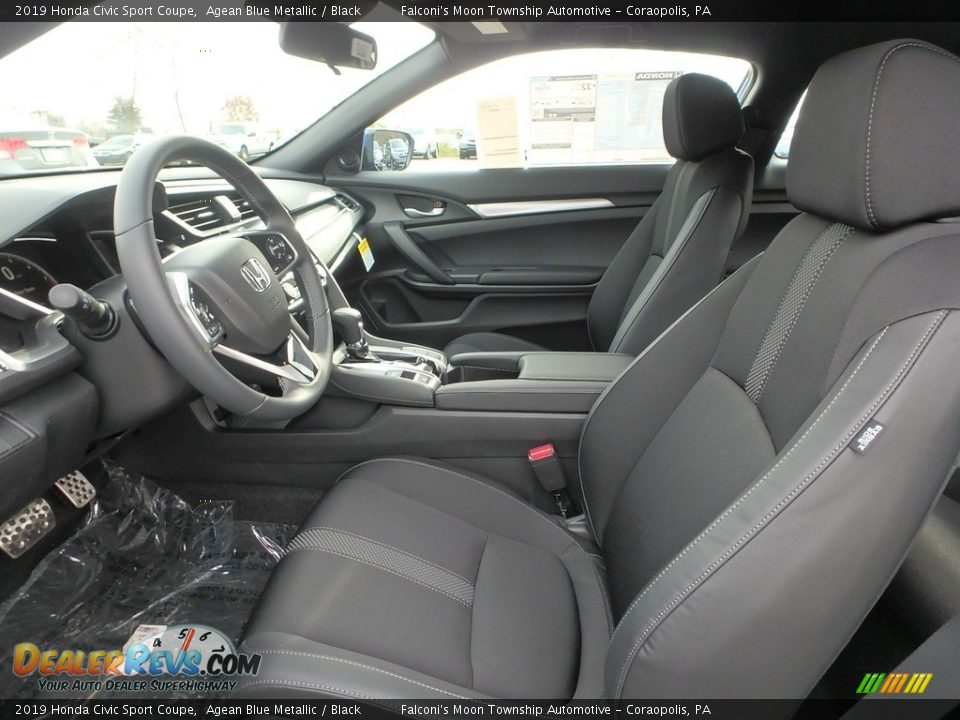 Front Seat of 2019 Honda Civic Sport Coupe Photo #8