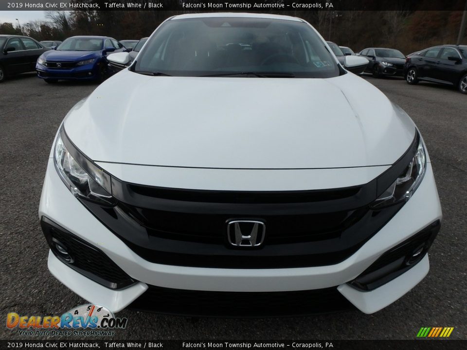 2019 Honda Civic EX Hatchback Taffeta White / Black Photo #2