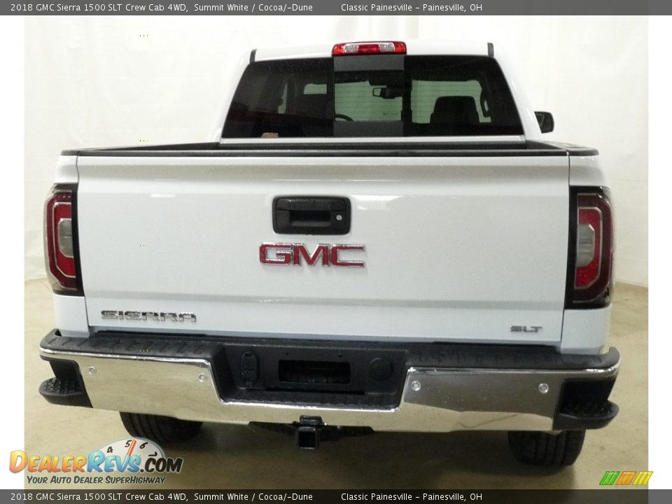 2018 GMC Sierra 1500 SLT Crew Cab 4WD Summit White / Cocoa/­Dune Photo #3