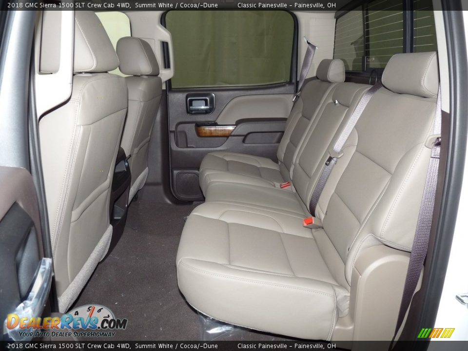 2018 GMC Sierra 1500 SLT Crew Cab 4WD Summit White / Cocoa/­Dune Photo #7