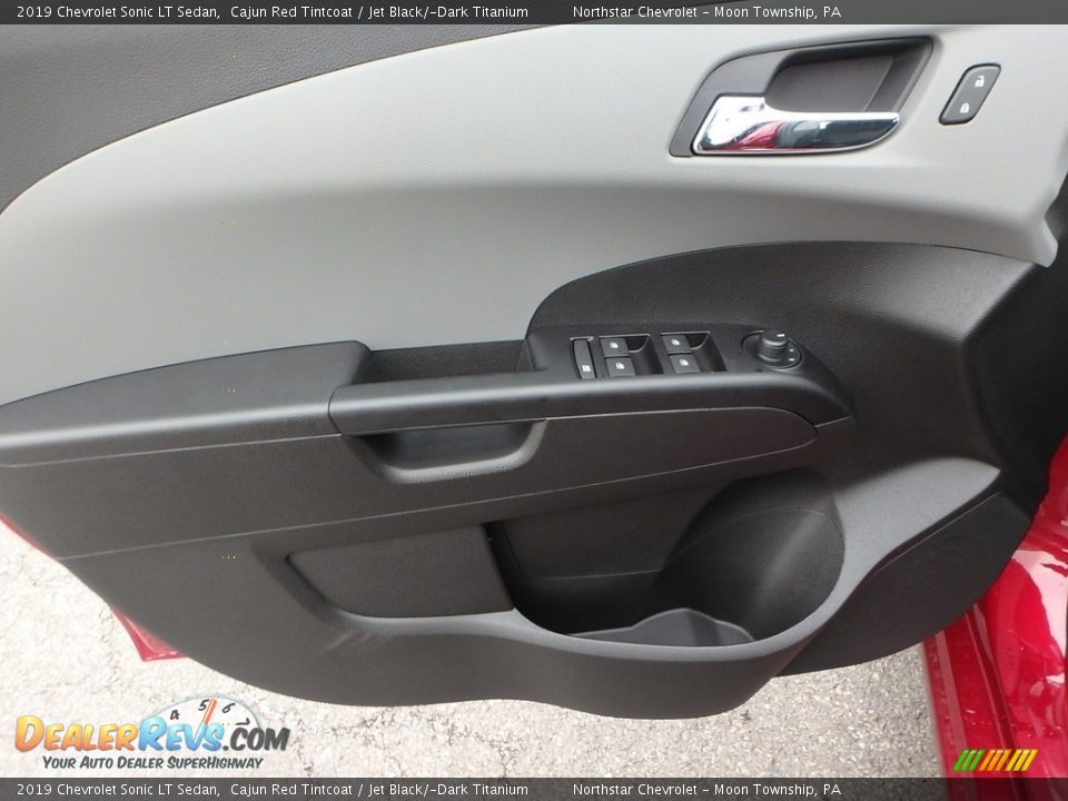 2019 Chevrolet Sonic LT Sedan Cajun Red Tintcoat / Jet Black/­Dark Titanium Photo #13