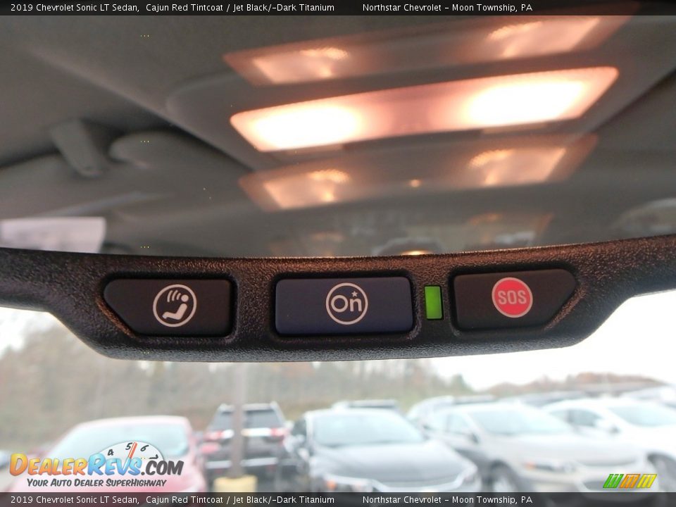 2019 Chevrolet Sonic LT Sedan Cajun Red Tintcoat / Jet Black/­Dark Titanium Photo #18