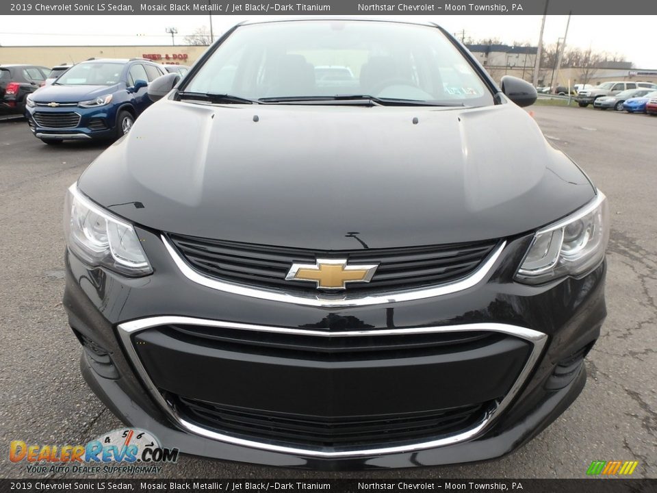 2019 Chevrolet Sonic LS Sedan Mosaic Black Metallic / Jet Black/­Dark Titanium Photo #2