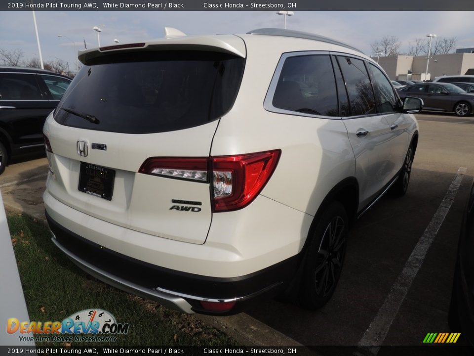 2019 Honda Pilot Touring AWD White Diamond Pearl / Black Photo #4