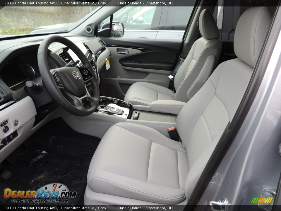 2019 Honda Pilot Touring AWD Lunar Silver Metallic / Gray Photo #10