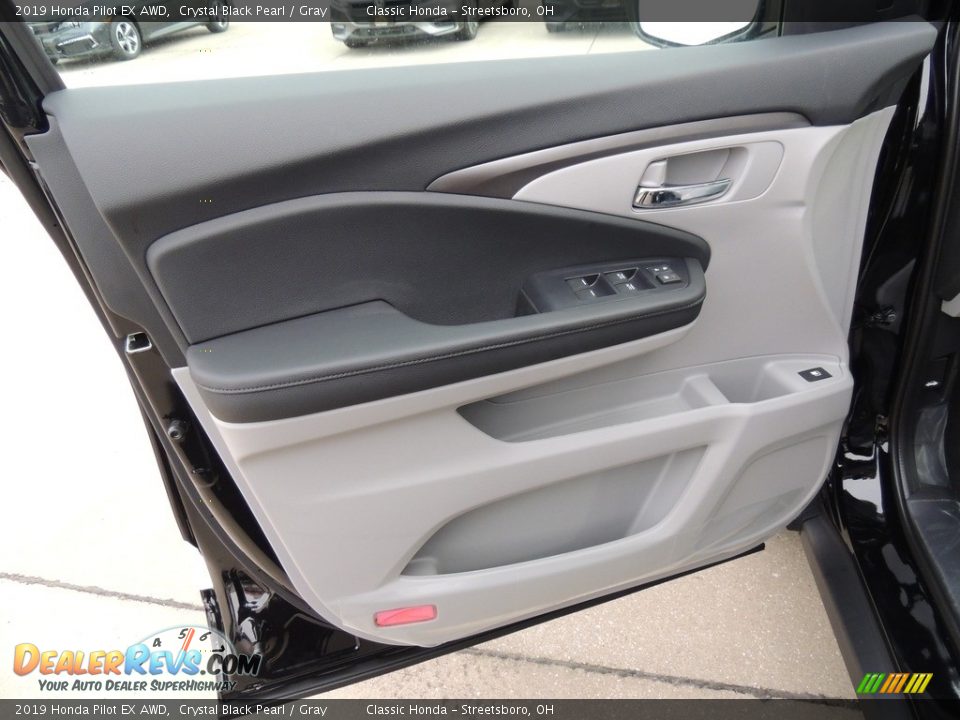 2019 Honda Pilot EX AWD Crystal Black Pearl / Gray Photo #8