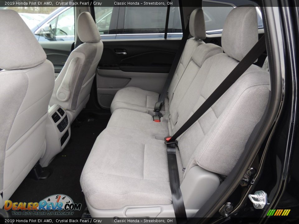2019 Honda Pilot EX AWD Crystal Black Pearl / Gray Photo #12