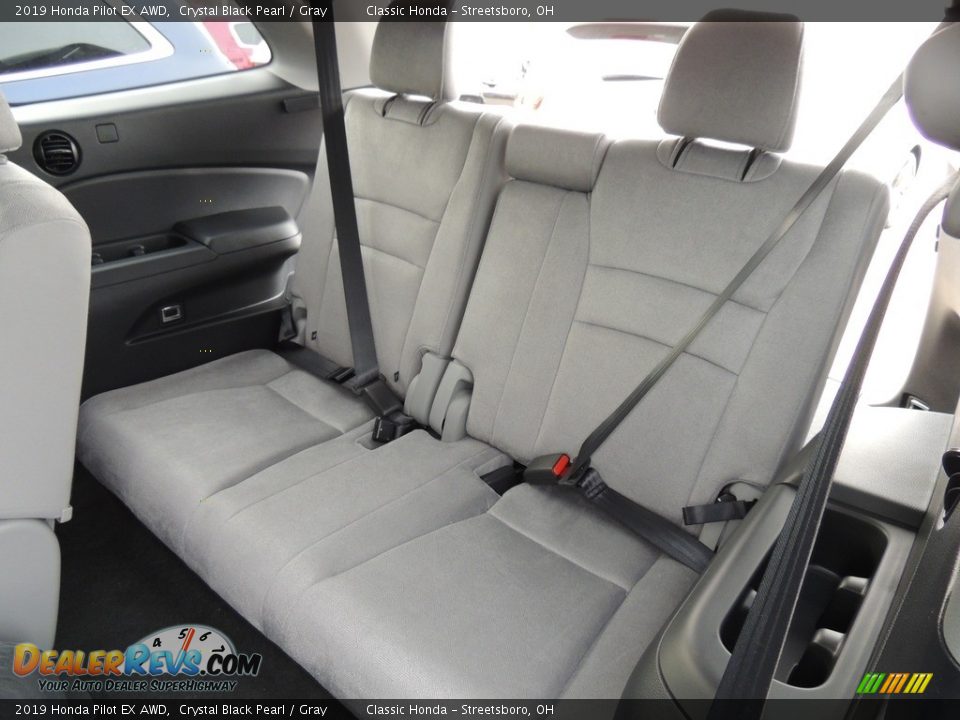 2019 Honda Pilot EX AWD Crystal Black Pearl / Gray Photo #13