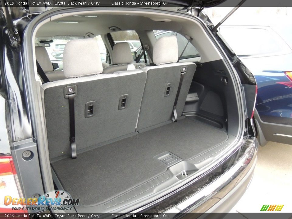 2019 Honda Pilot EX AWD Crystal Black Pearl / Gray Photo #14