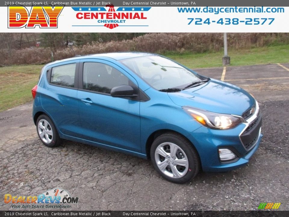 2019 Chevrolet Spark LS Caribbean Blue Metallic / Jet Black Photo #1