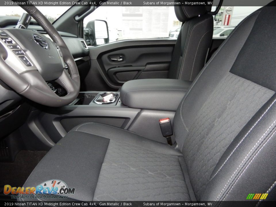 Front Seat of 2019 Nissan TITAN XD Midnight Edition Crew Cab 4x4 Photo #10