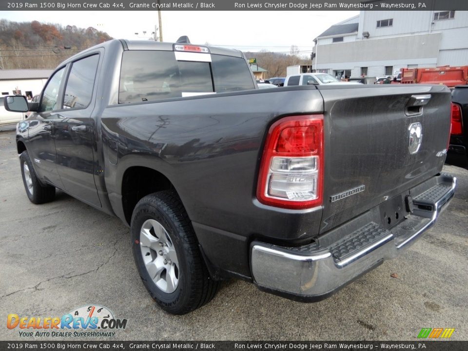 2019 Ram 1500 Big Horn Crew Cab 4x4 Granite Crystal Metallic / Black Photo #3