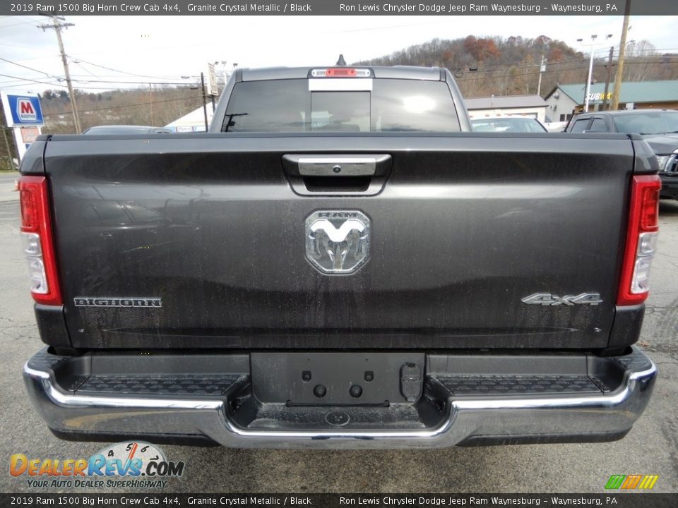2019 Ram 1500 Big Horn Crew Cab 4x4 Granite Crystal Metallic / Black Photo #4