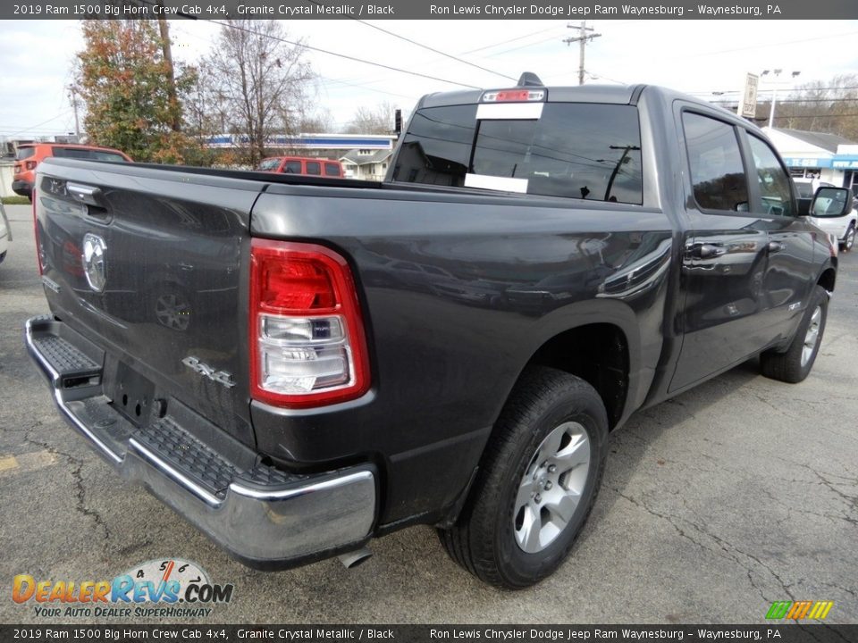 2019 Ram 1500 Big Horn Crew Cab 4x4 Granite Crystal Metallic / Black Photo #5