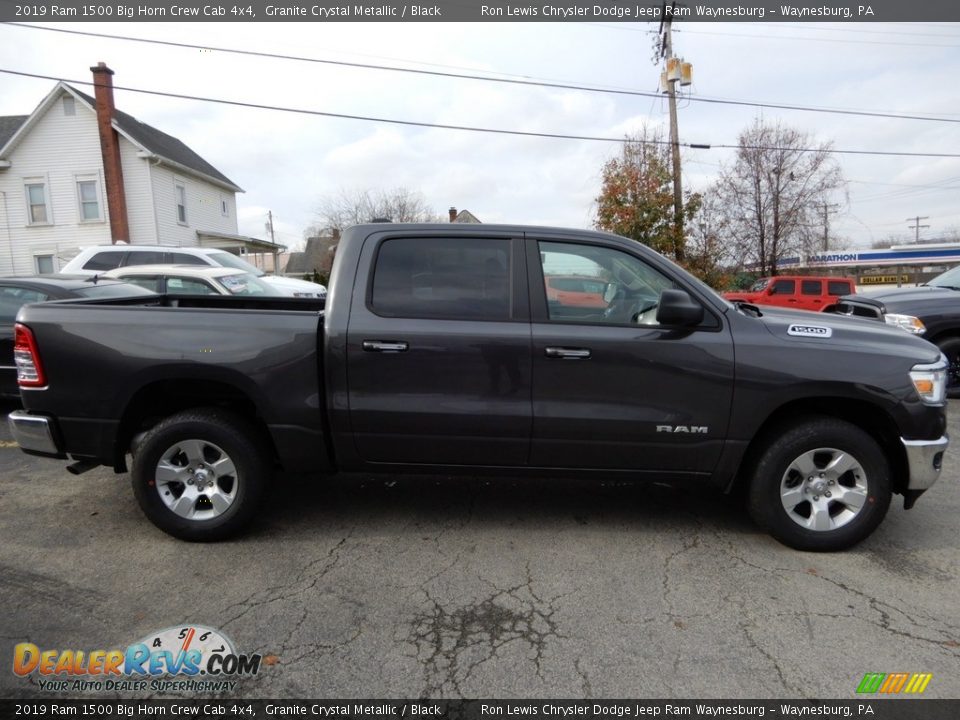 2019 Ram 1500 Big Horn Crew Cab 4x4 Granite Crystal Metallic / Black Photo #6
