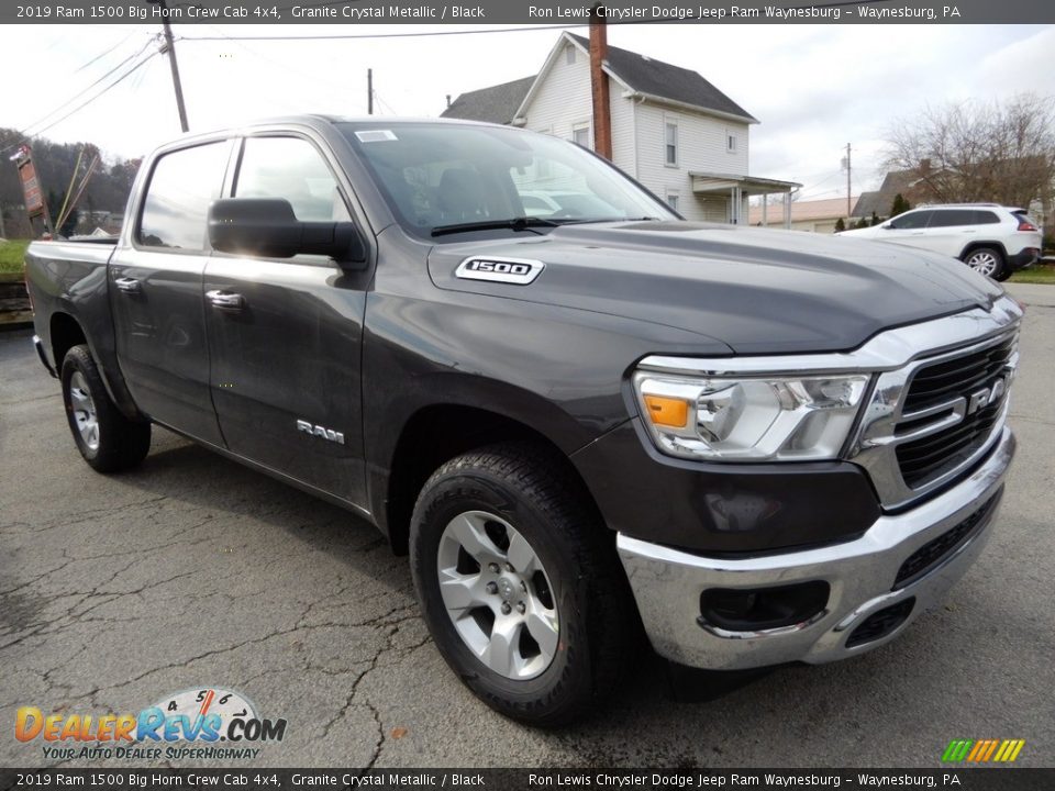 2019 Ram 1500 Big Horn Crew Cab 4x4 Granite Crystal Metallic / Black Photo #7