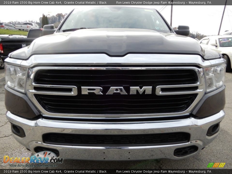 2019 Ram 1500 Big Horn Crew Cab 4x4 Granite Crystal Metallic / Black Photo #8