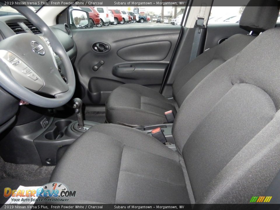 2019 Nissan Versa S Plus Fresh Powder White / Charcoal Photo #11