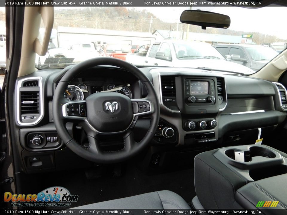 2019 Ram 1500 Big Horn Crew Cab 4x4 Granite Crystal Metallic / Black Photo #13