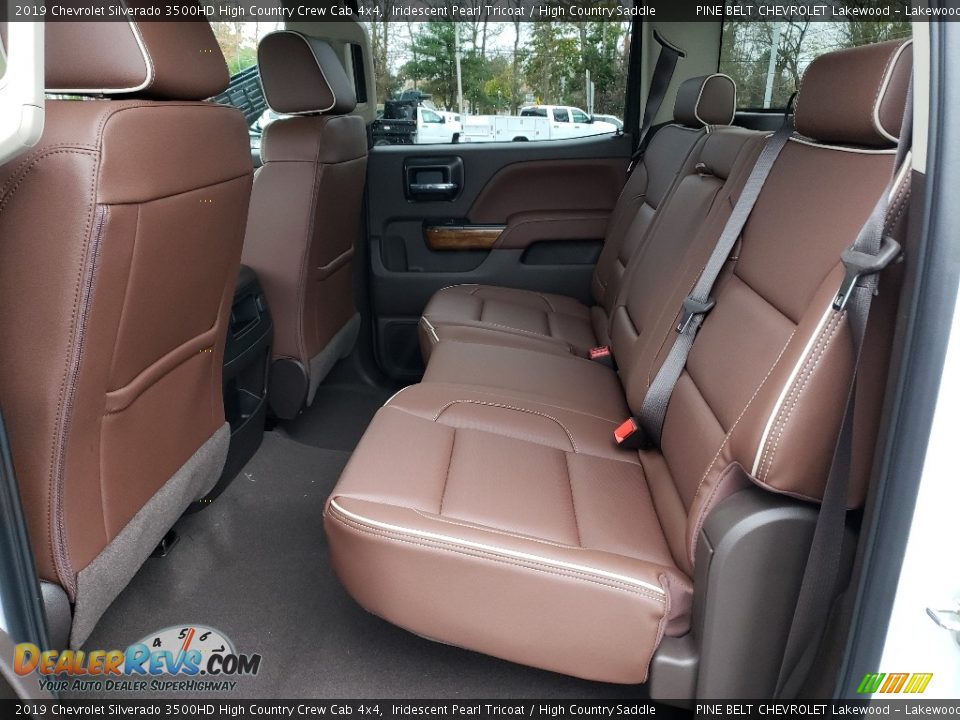 Rear Seat of 2019 Chevrolet Silverado 3500HD High Country Crew Cab 4x4 Photo #6