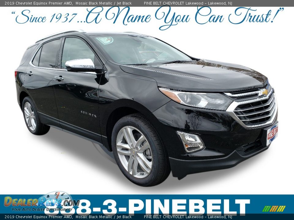 2019 Chevrolet Equinox Premier AWD Mosaic Black Metallic / Jet Black Photo #1