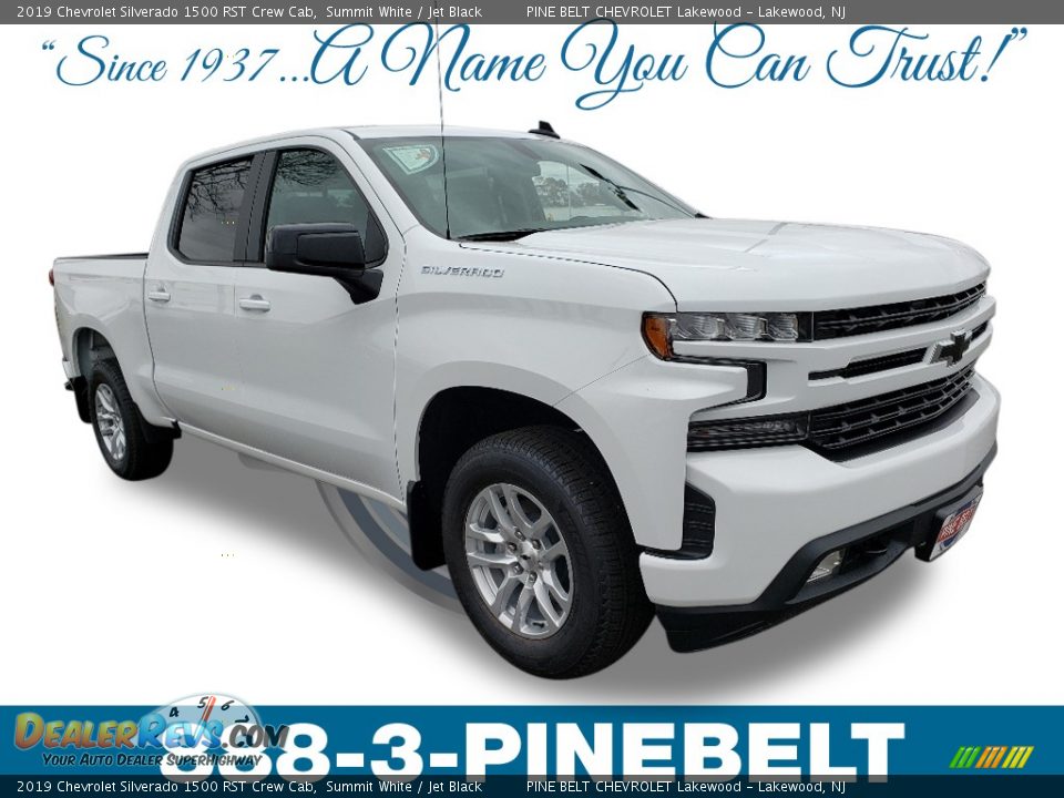 2019 Chevrolet Silverado 1500 RST Crew Cab Summit White / Jet Black Photo #1