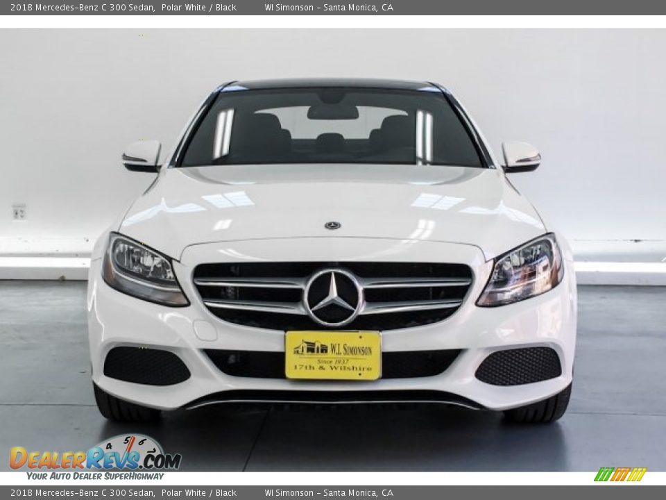 2018 Mercedes-Benz C 300 Sedan Polar White / Black Photo #2