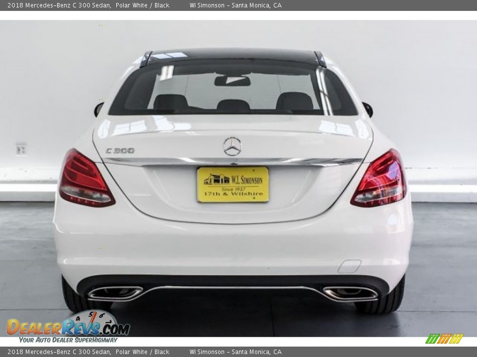 2018 Mercedes-Benz C 300 Sedan Polar White / Black Photo #3