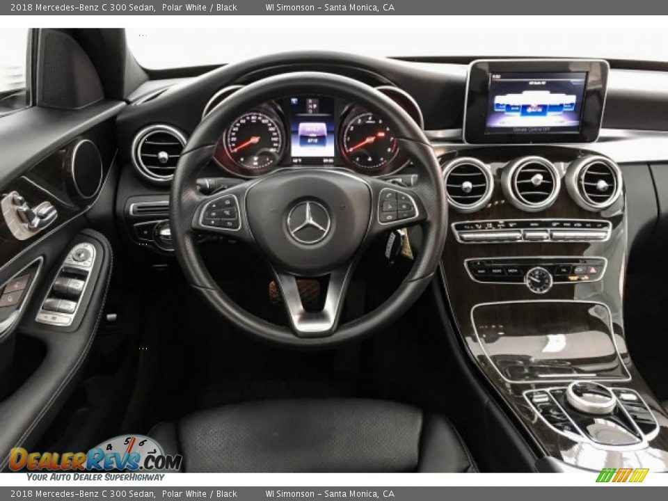 2018 Mercedes-Benz C 300 Sedan Polar White / Black Photo #4