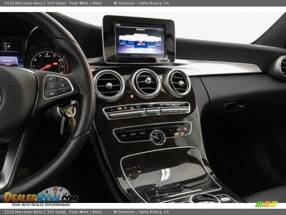 2018 Mercedes-Benz C 300 Sedan Polar White / Black Photo #5