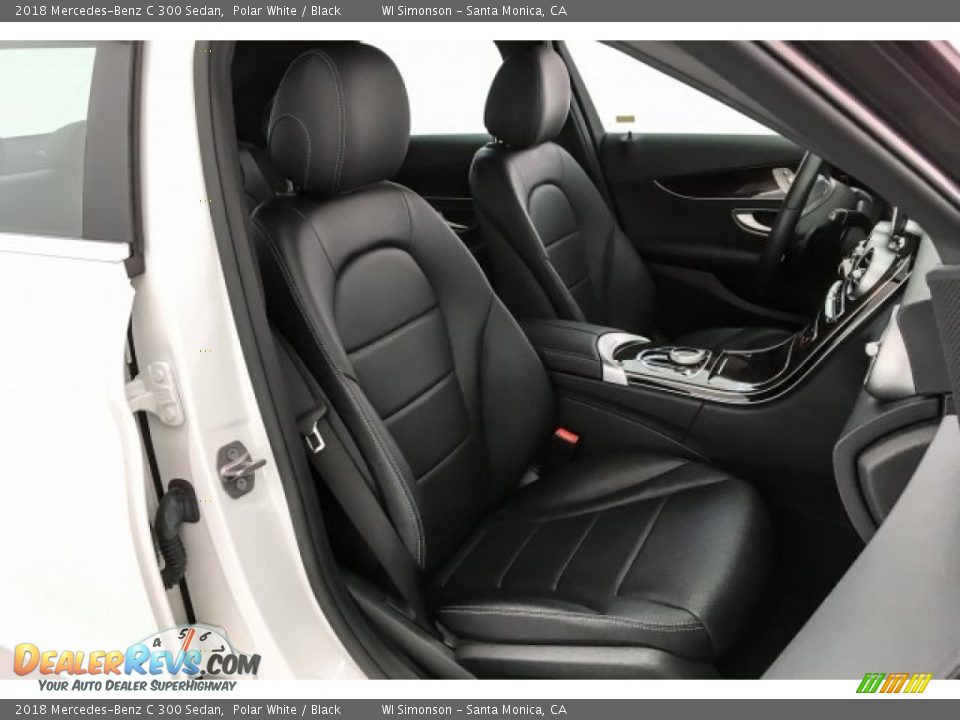 2018 Mercedes-Benz C 300 Sedan Polar White / Black Photo #6