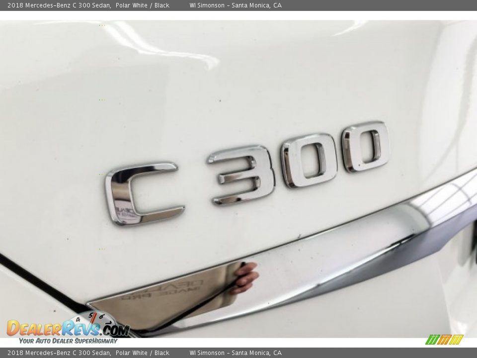 2018 Mercedes-Benz C 300 Sedan Polar White / Black Photo #7