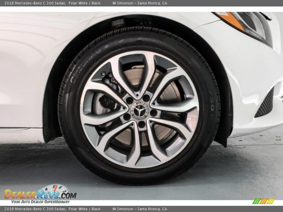 2018 Mercedes-Benz C 300 Sedan Polar White / Black Photo #8