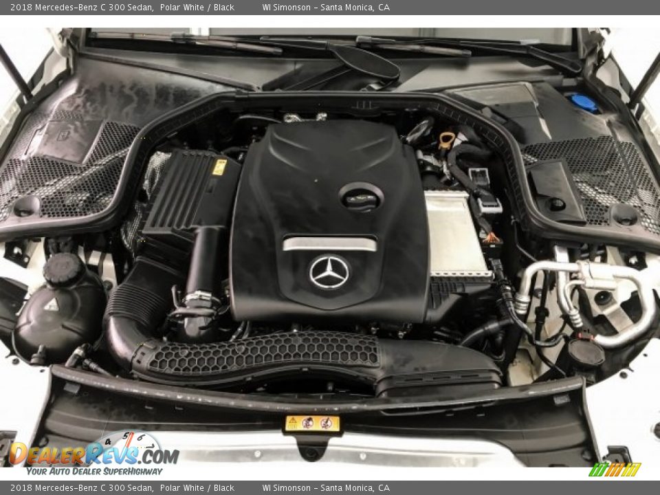 2018 Mercedes-Benz C 300 Sedan Polar White / Black Photo #9