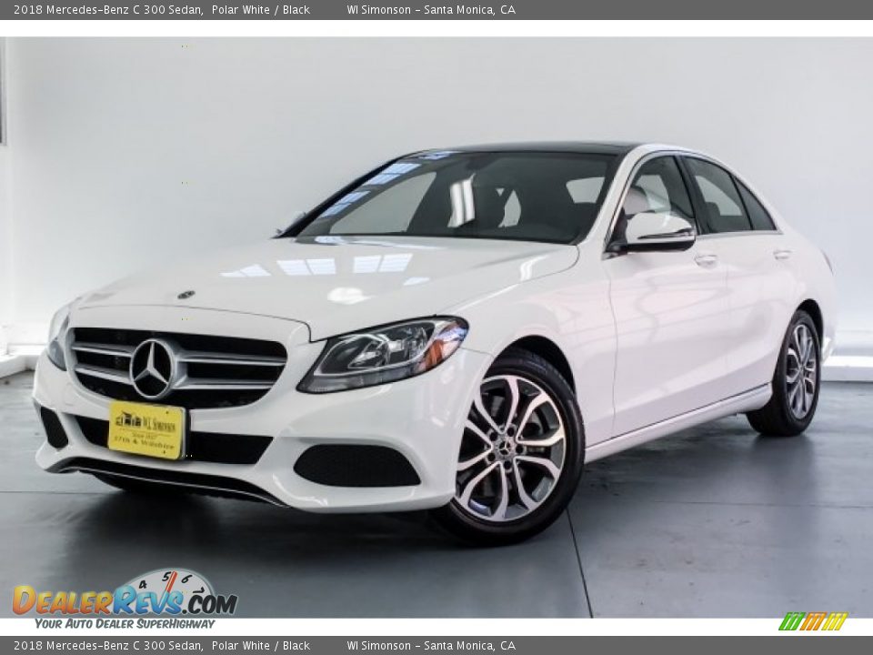 2018 Mercedes-Benz C 300 Sedan Polar White / Black Photo #12