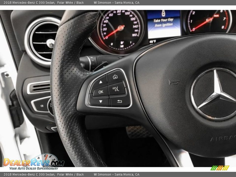 2018 Mercedes-Benz C 300 Sedan Polar White / Black Photo #19