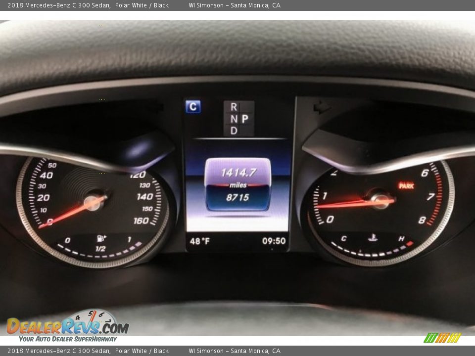 2018 Mercedes-Benz C 300 Sedan Polar White / Black Photo #21